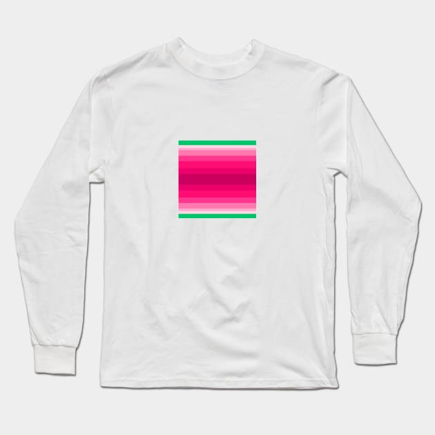 Watermelon Color Vector Pattern Seamless Long Sleeve T-Shirt by MichelMM